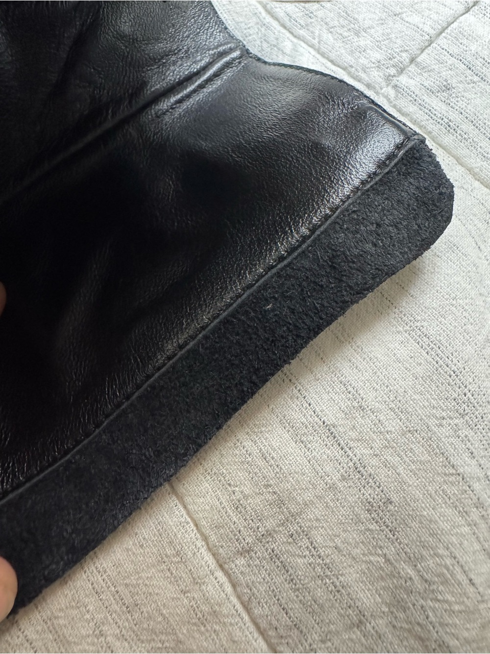Saint Laurent Black Leather Ankle Boot with Logo Sculptural Heel - Picture 7 of 13